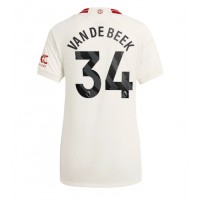 Camiseta Manchester United Donny van de Beek #34 Tercera Equipación para mujer 2023-24 manga corta